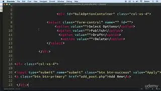 7  Adding Bulk Options Posts, part 1 - CMS EXTRA FEATURES - PHP COURSE CMS PROJECT