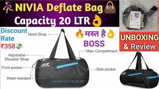 NIVIA Deflate Sports Gym🏋️ Swimming🏊&zwj;♀️ Round Bag | 👌मस्त है✌️ BOSS😊 Water Resistance🤟सस्ता और अच्छा