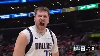 Luka Doncic hits a nasty step back clutch 3 vs Clippers and has some words for the crowd 🔥