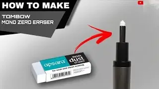 How to Make Tombow MONO Zero Eraser At Home l Step by Step