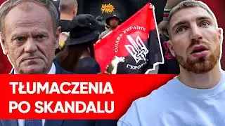 Wymachiwał banderowską flagą na PGE Narodowym. Ukrainiec przeprasza