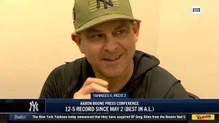 Aaron Boone on insurance runs, Clarke Schmidt incident