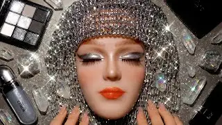 ASMR Easy Diamond Queen Makeup Tutorial 💎  ASMR maquiagem satisfatória (no talking) #63