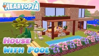 4 Plot House with Pool Tutorial in Heartopia [Full Build]