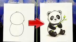 How to Draw a Cute Panda Step by Step | Easy Animal Drawing Tutorial for Beginners
