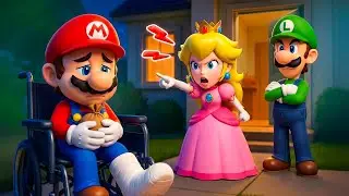 When Mario Can&rsquo;t Get Up &mdash; Mario&rsquo;s Injury Changes Princess Peach and Luigi&rsquo;s Role | Mario Animation