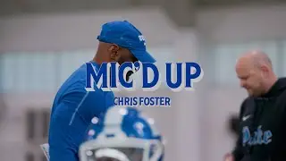 WE MIC'D UP OUR RUNNING BACKS COACH | Chris Foster Mic Up