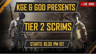 PUBG LIVE STREAM | KGE TIER 2 COMPETITIVE CUSTOM SCRIMS | CASTER KGE&bull;CR7 | ROAD TO 2K