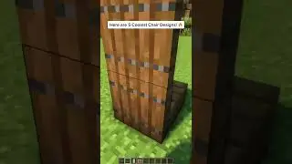 5 Best Chair Designs in Minecraft! #shorts