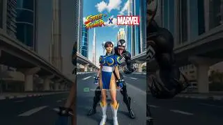 She-Venom Fighter: Chun-Li Meets Marvel's Symbiote Venom | CCVFusion #marvel #fusion #shorts
