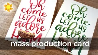 How to make a beautiful mass-production one-layer Christmas card (make in 4 minutes!)
