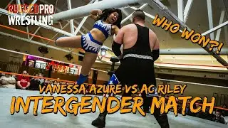 INTERGENDER WRESTLING MATCH: Vanessa Azur&eacute; vs AC Riley RUGGEDpro Marshalltown Iowa March 30 2019