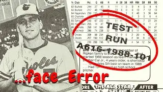 1989 Fleer Baseball Bill Ripken F-Face ERROR Black & White TEST RUN Card