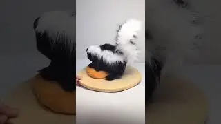 Realistic #skunk toy. #artdol #handmade #realisticpet #r&eacute;plicas #furry