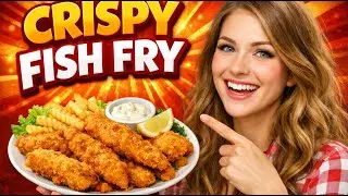 Crispy Rava Fish Fry 😍🔥🐠 | No Oil Pan Method | Easy Homemade Fish Fry | HomeBite  #FishFry