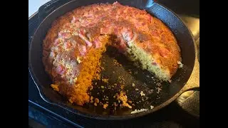 WWII Ration Recipe - Golden Cornbread with Bacon