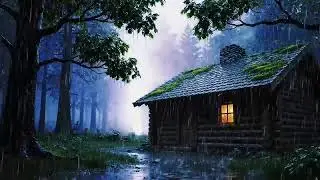 Heavy Rain & Distant Thunder Sounds for Deep Sleep and Meditation