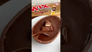 Twix cheesecake stuffed Easter egg #recipe #food #easter #dessert