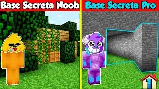 BASES SECRETAS EN MINECRAFT 😱 NOOB vs PRO. LOS VECINOS #1