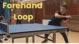 Forehand loop on backspin to open up and smash on return, table tennis, yasaka Rakza 7 soft
