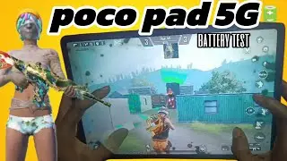 Poco pad 5g full Battery Draining Test bgmi|| iphone 11 vs poco Pad 5G #mithlesh