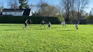 Fiji touch 4v3 Rugby Drill