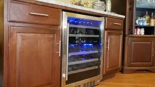 DIY Built-in Wine Fridge - NewAir 46 Bottle 24