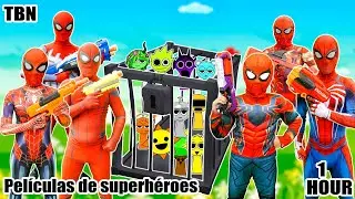 Historia de un SUPERHÉROE || Niño Spider-Man & Equipo Pro 5 Spider-Man Mata Malos Colores