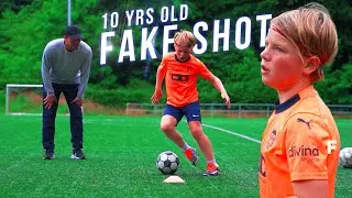 Fake Shooting Drills with my 10 years old student