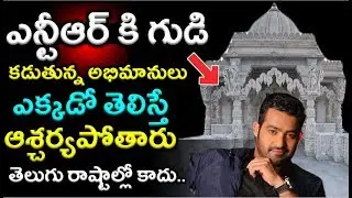 ఎన్టీఆర్ కి గుడి|Jr NTR Fans Built A Temple For Him | Jr.NTR Craze at Karnataka|