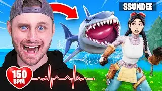 Using a HEART RATE monitor in Fortnite (150BPM!)