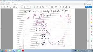Relation between Resistivity and Relaxation Time