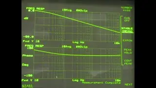 Using a HP3562A Dynamic Signal Analyzer to test a 1st order low pass op-amp filter