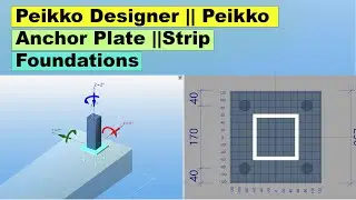 Peikko Designer || Peikko Anchor Plate ||Strip foundations#structuralengineering #autodeskrobot