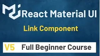 How To Use Material UI Link Component In React Tutorial #18 | Material UI V5