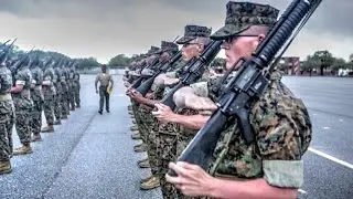 Marine Recruits 24 Days Into Basic Training &ndash; Initial Drill Evaluation