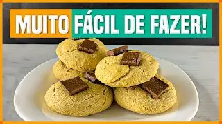 BISCOITO DE AVEIA PRONTO EM 10 MINUTOS! F&aacute;cil de Fazer, R&aacute;pido e Saud&aacute;vel! Mata a Vontade de Doce!