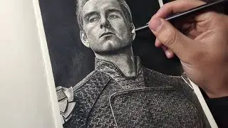 Drawing Homelander from The Boys