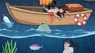 Brain Puzzle 2 Logic Twist level 33 Solution | Help the girl underwater hold on until the boatman