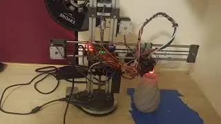 Inverted polar 3d printer