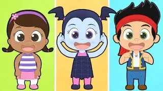 Head, Shoulders, Knees and Toes with Baby Princess and her friends 🙆🏻 Nursery Rhymes for kids