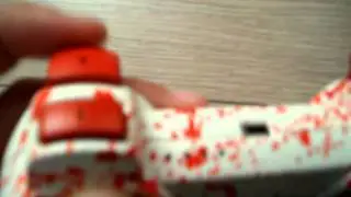 custom painted blood splatter controller