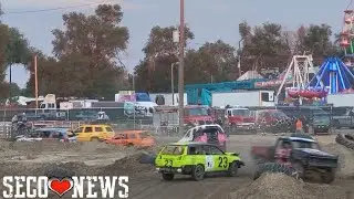 AVF Figure 8 Jump Race - Heat 3 - at the 148th Arkansas Valley Fair in Rocky Ford, Colorado 