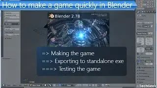 How to make a standalone exe game in blender ■ Complete tutorial
