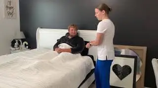 Advanced CNA - Assisting a patient with deep breathing exercises