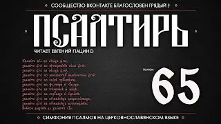 ПСАЛОМ 65 (церковнославянский текст). Читает Евгений Пацино.