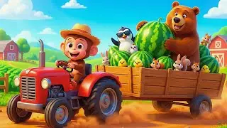 Flying Farm Mayhem: Baby Monkey and Friends Race Against Time to Save the Giant Watermelon