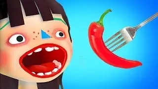 ГОТОВКА ЧЕЛЛЕНДЖ Toca Kitchen Fun Cooking Game Дети учатся готовить и есть еду   мультяшная игра