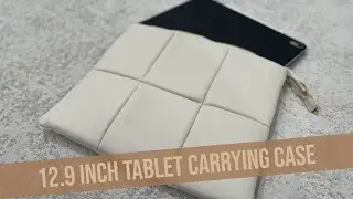 In Hand Review of MoKo 12.9 Inch Tablet Sleeve Case, Puffy Tablet Bag Fit with iPad Pro 6th/5th/4th