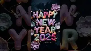 HAPPY NEW YEAR 2025|| LYRICSBLACKSCREEN|| Happy New Year Status2025 #status #viral #shorts